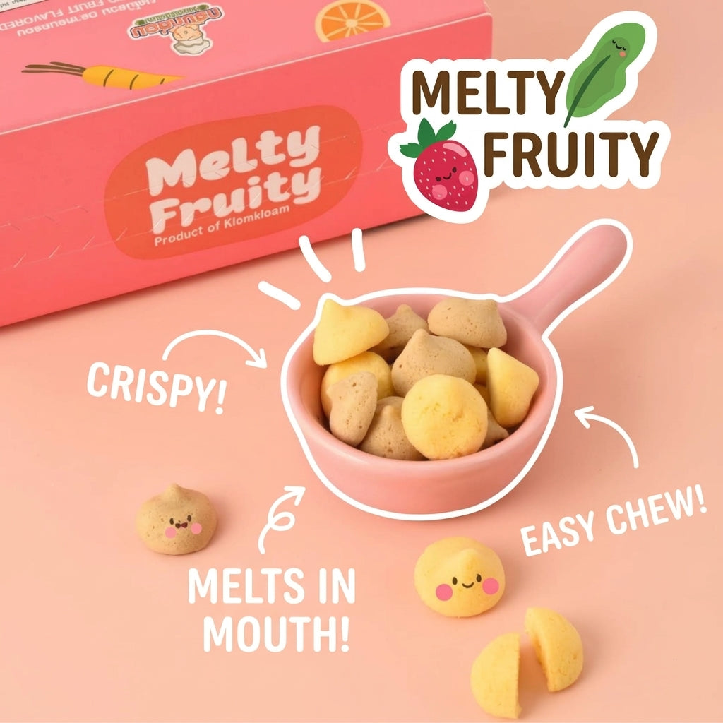 Klom Kloam Melty Fruity Crispy Fruit Mixed Fruit Flavored 10g