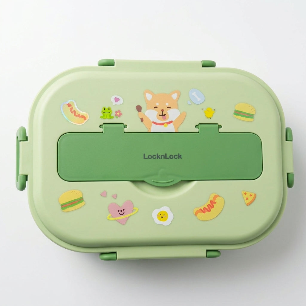 LocknLock Stainless Steel Lunch Box - Blue, Green & Pink