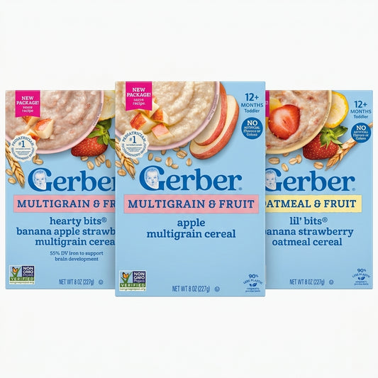 Gerber Multigrain/Oatmeal & Fruit Cereal 227g 12M+