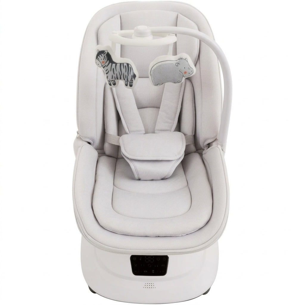 Mastela Deluxe Multi-Motion Baby Cradle Grey & White