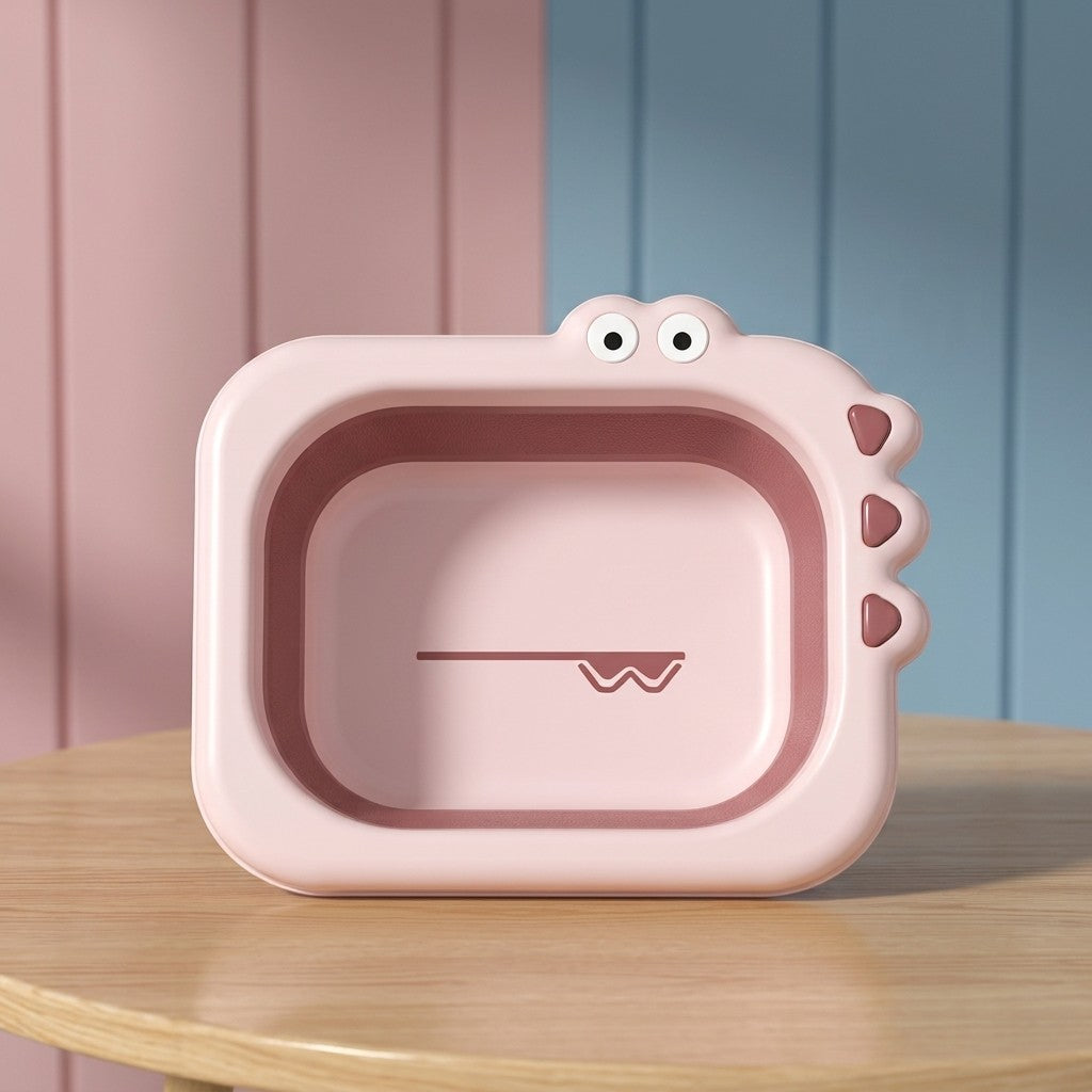 Babyhood Baby Washing Bowl Mist Pink & Rock Yellow