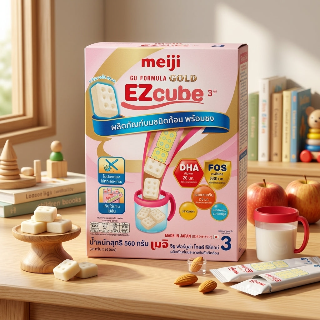 Meiji Gold Milk Cube 1-3  20Pcs