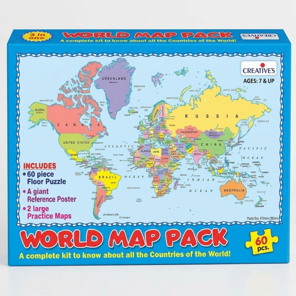 Creatives 3in1 World Map Pack