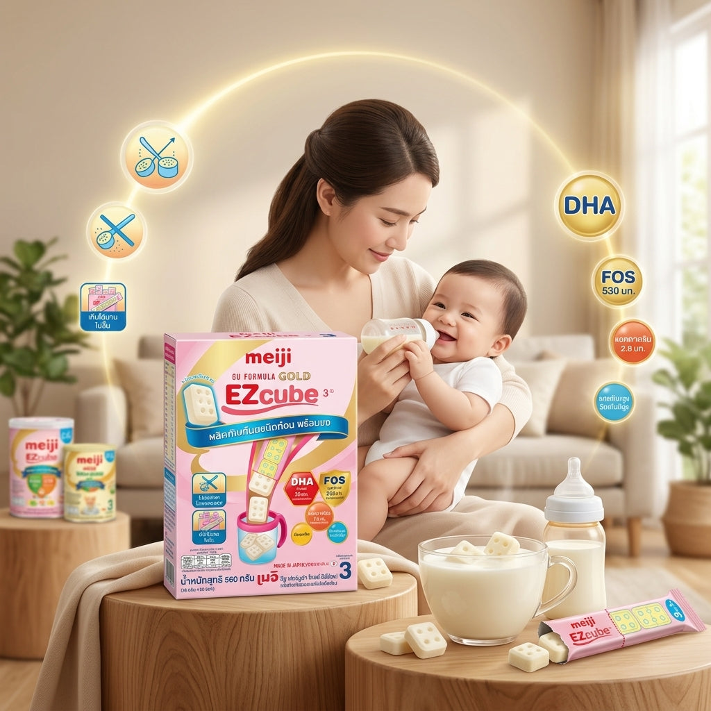 Meiji Gold Milk Cube 1-3  20Pcs