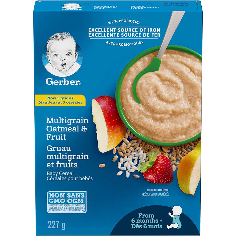 Gerber Multigrain Cereal for Baby (Box) 6M+ 227g