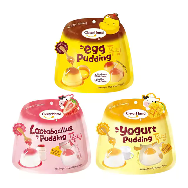 CleverMama Egg Pudding & Yogurt Pudding 10Pcs 230g 3Yrs+
