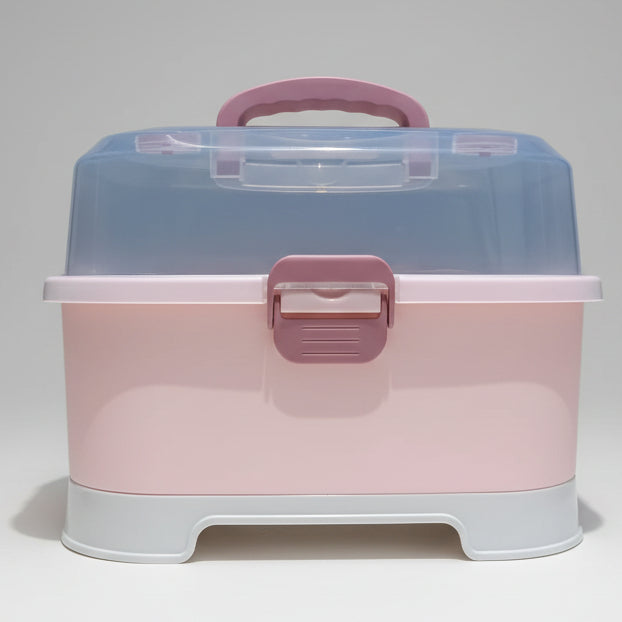 Baby Bottle Storage Rack And Anti Dust Cover