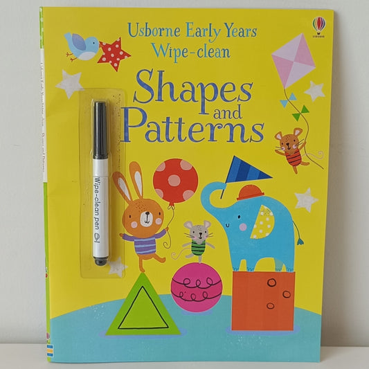 Usborne Early Years Wipe-Clean Shapes And Patterns