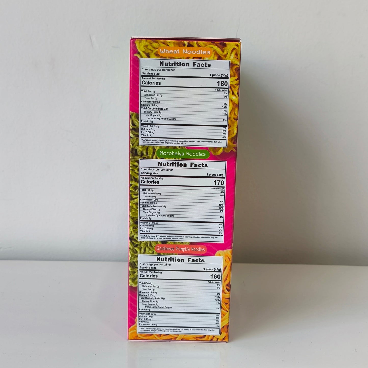 BLm Wheat Noodles Moroheiya Noodles Goldiemee(Pumpkin Noodles) 150g 8M+