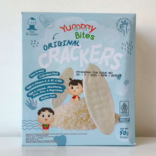 Yummy Bites 6+Months Cracker Original 50g N