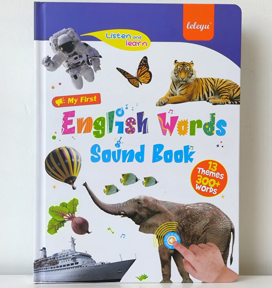 Leleyu Sound Book LWB421 My First English Words Sound Book 3Yrs+