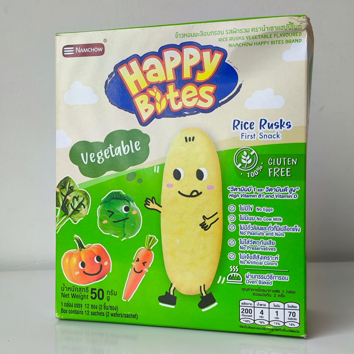 Happy Bites Rice Rusks 6M+