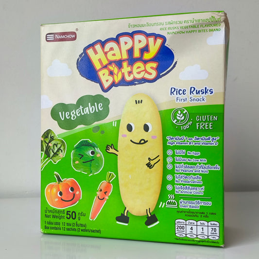 Happy Bites Rice Rusks 6M+