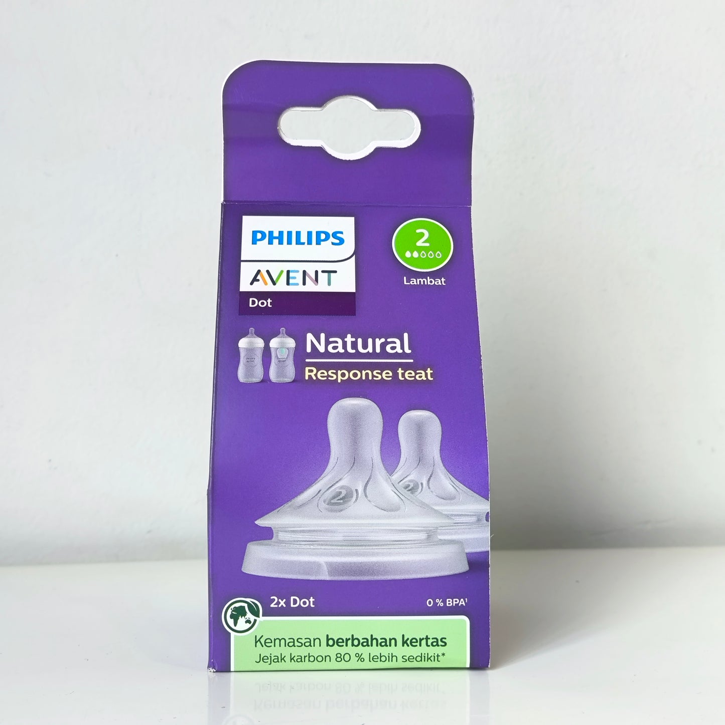 Avent Teat/Dot Natural Response Teat 2Pcs