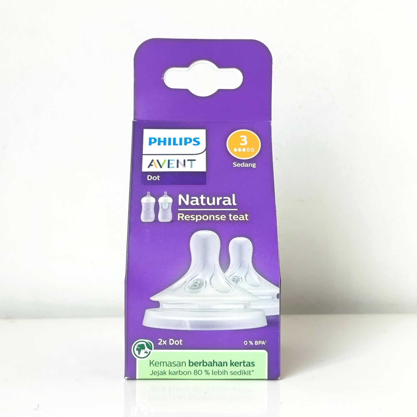 Avent Teat/Dot Natural Response Teat 2Pcs