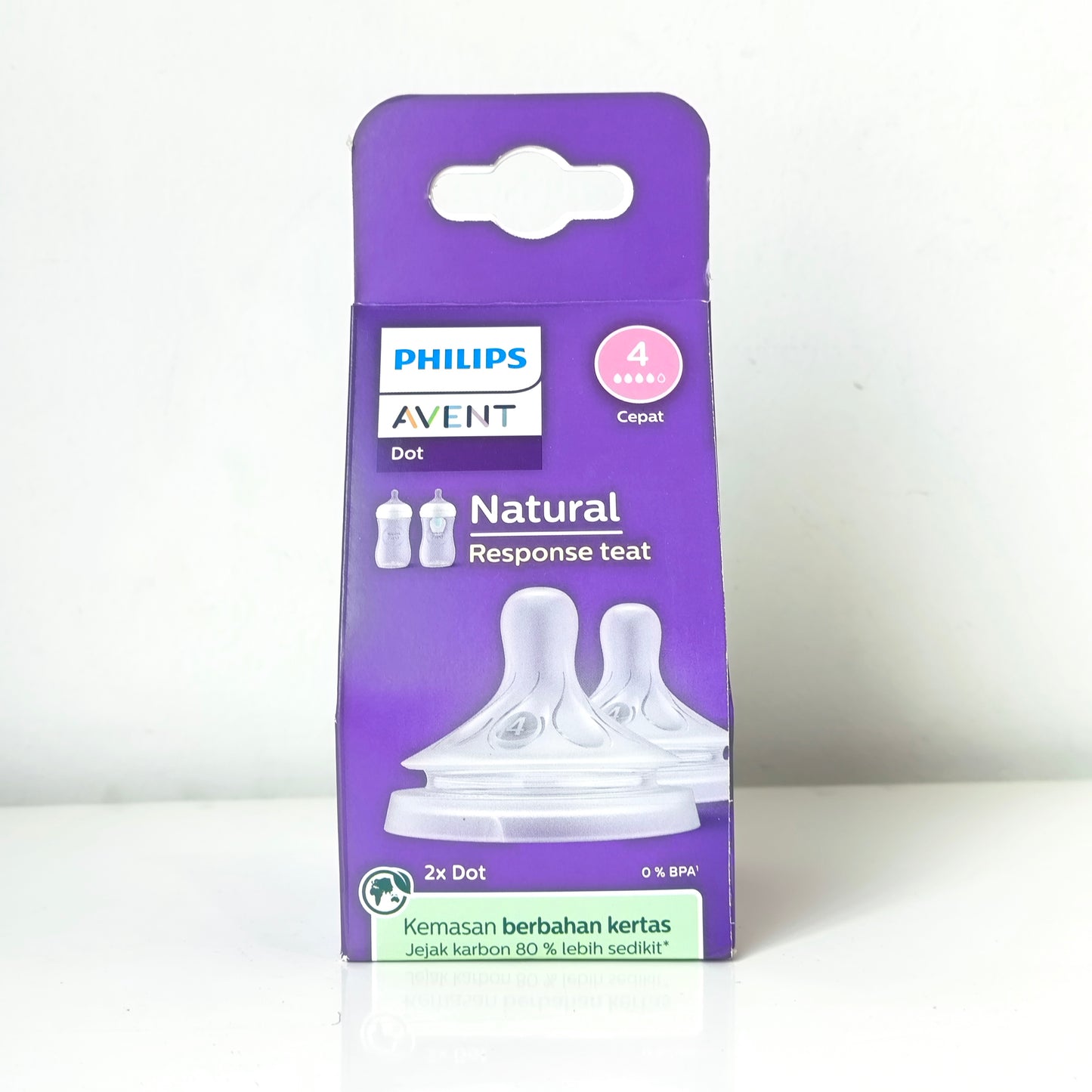Avent Teat/Dot Natural Response Teat 2Pcs