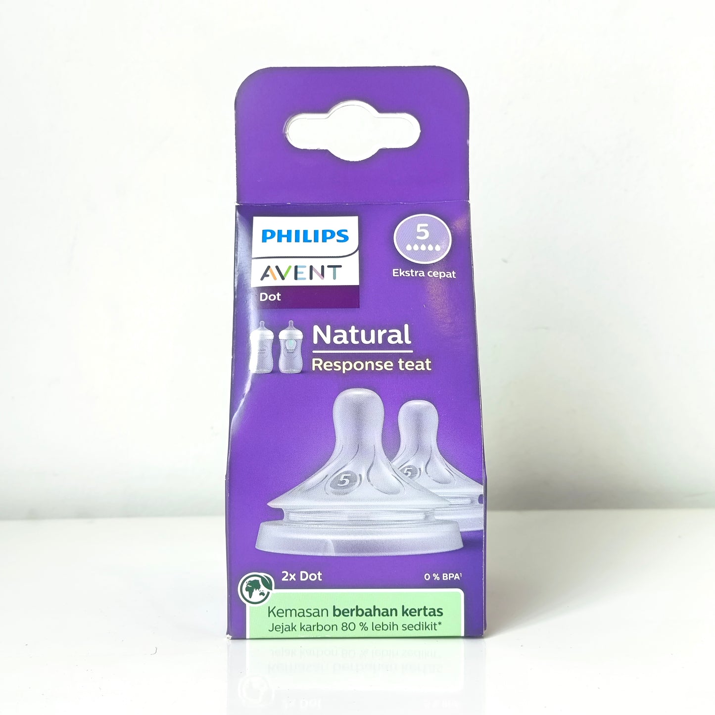 Avent Teat/Dot Natural Response Teat 2Pcs