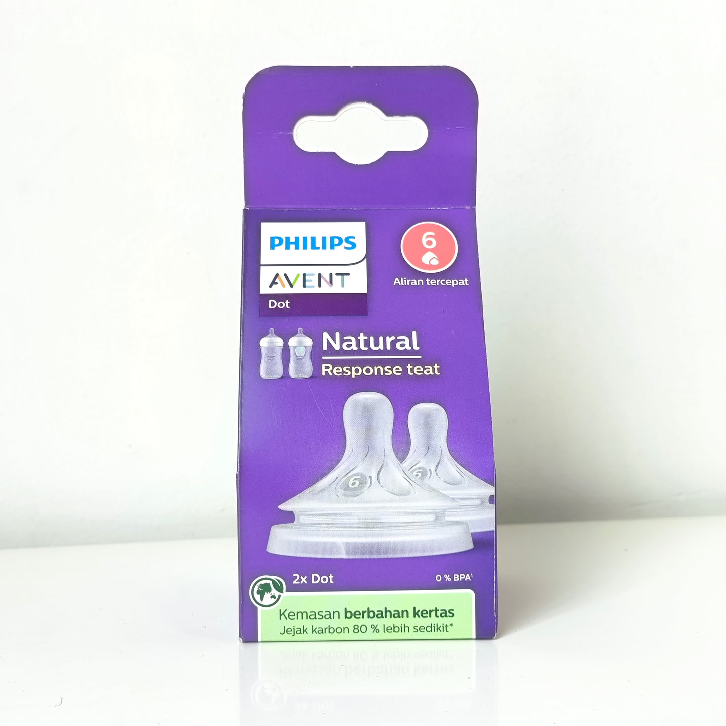 Avent Teat/Dot Natural Response Teat 2Pcs