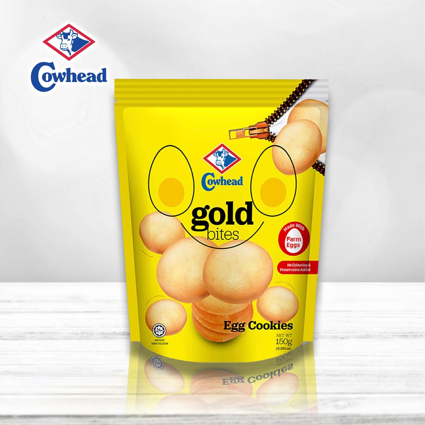 Cowhead Gold Bites Egg Cookies 150g