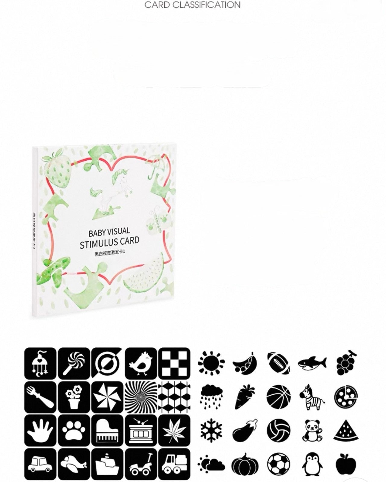 EMXEE  Infant Visual Stimulation Cards 4 Books Set