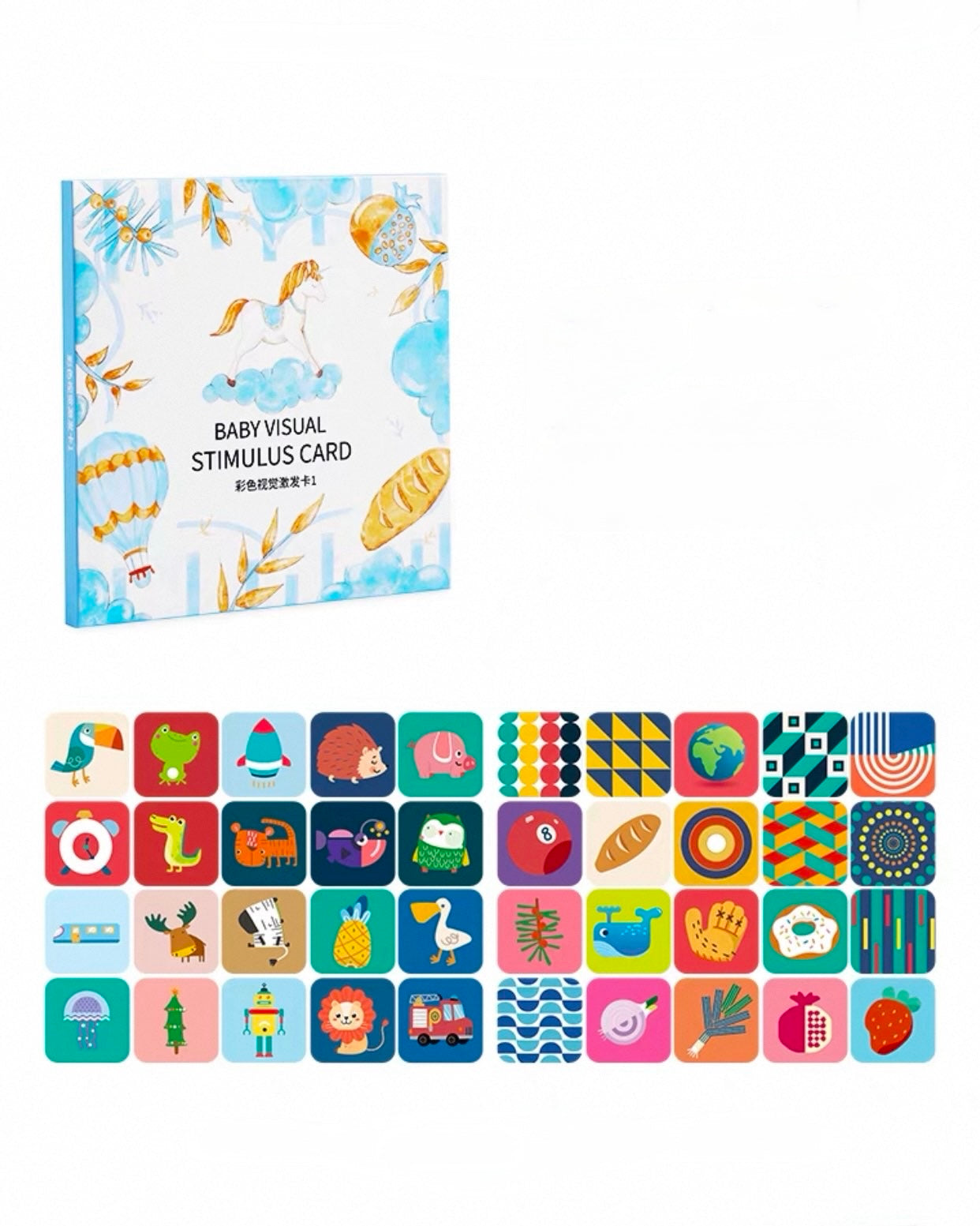 EMXEE  Infant Visual Stimulation Cards 4 Books Set