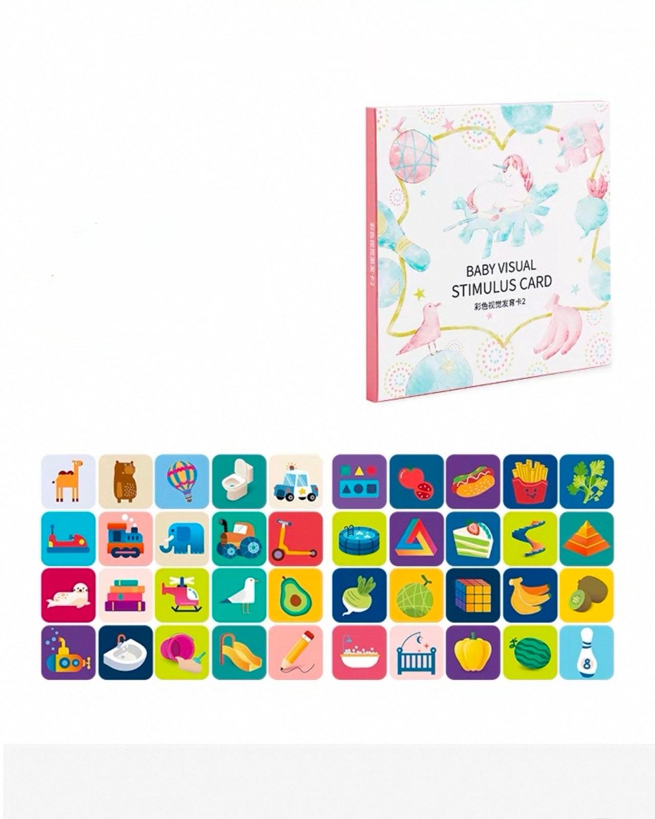 EMXEE  Infant Visual Stimulation Cards 4 Books Set