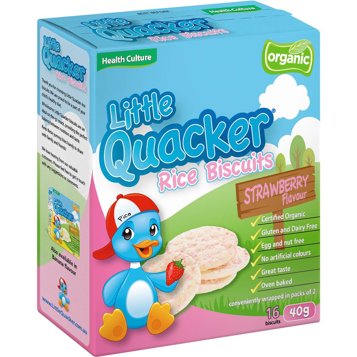 Little Quacker Rice Biscuits 16biscits/40g