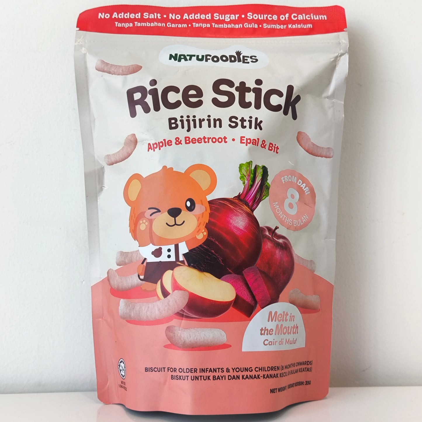 Natufoodies Rice Stick 35g 8M+