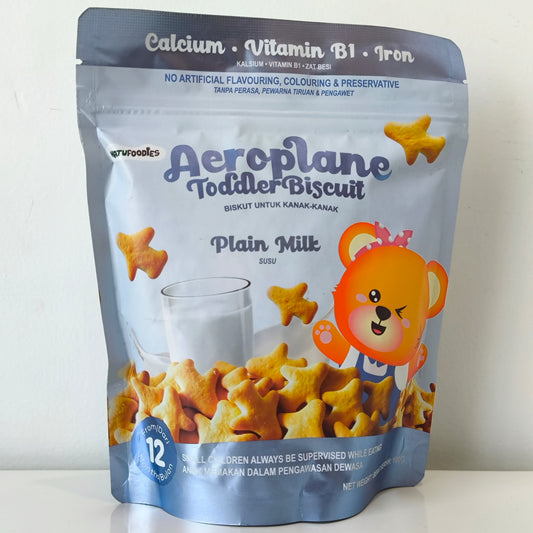 Natufoodies Aeroplane Toddler Biscuit 100g 12M+