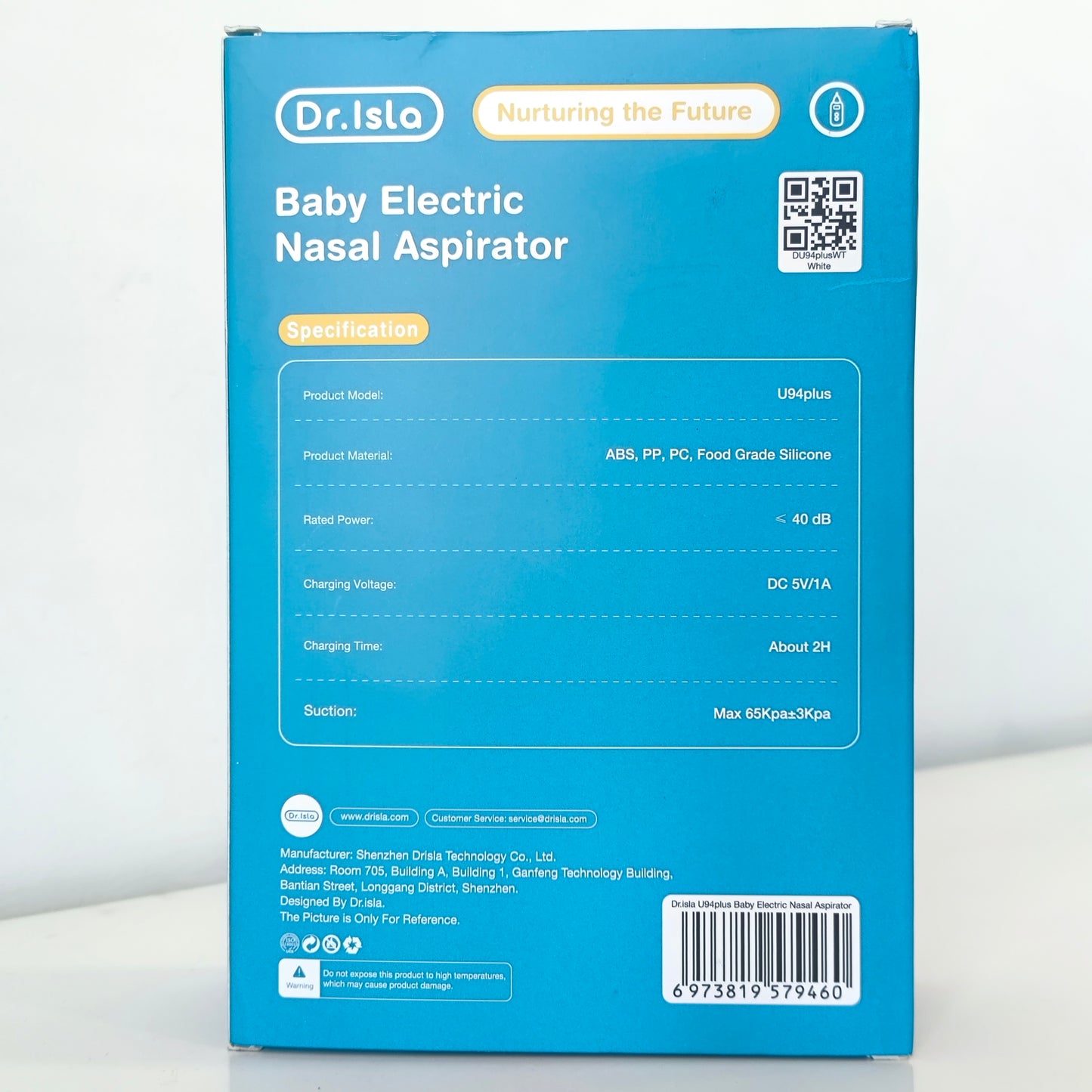 Dr.Isla U94plus Baby Electric Nasal Aspirator With 10Nursery Rhymes 0M+