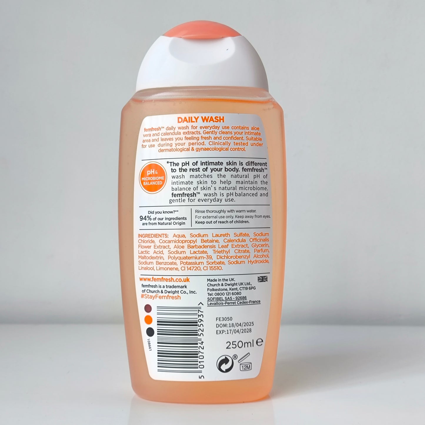 Femfresh Feminine Care 250ml (UK)