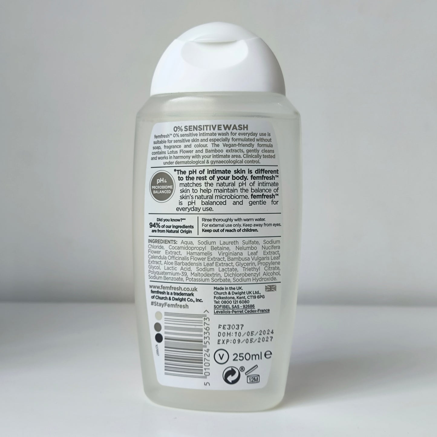 Femfresh Feminine Care 250ml (UK)
