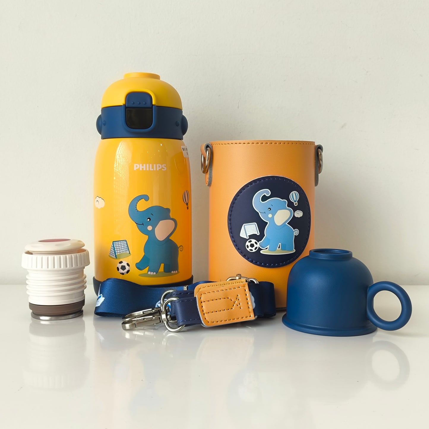 Philips AWP2653 Thermal Bottle With Smart Temperature Display & One Cup Dual Lid Design 470ml