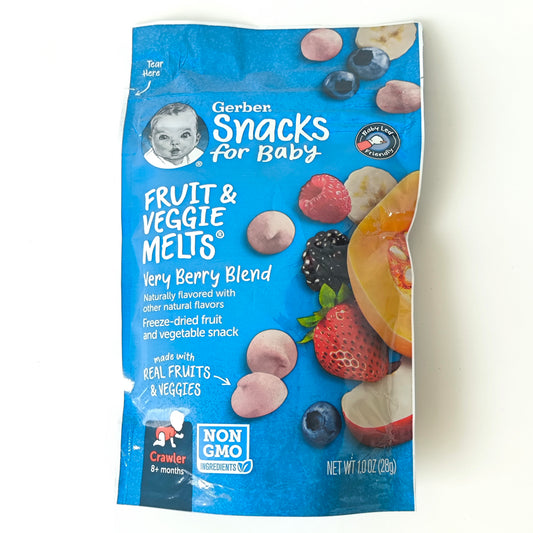 Gerber Fruit & Veggie Melts Very Berry Blend 28g 8M+