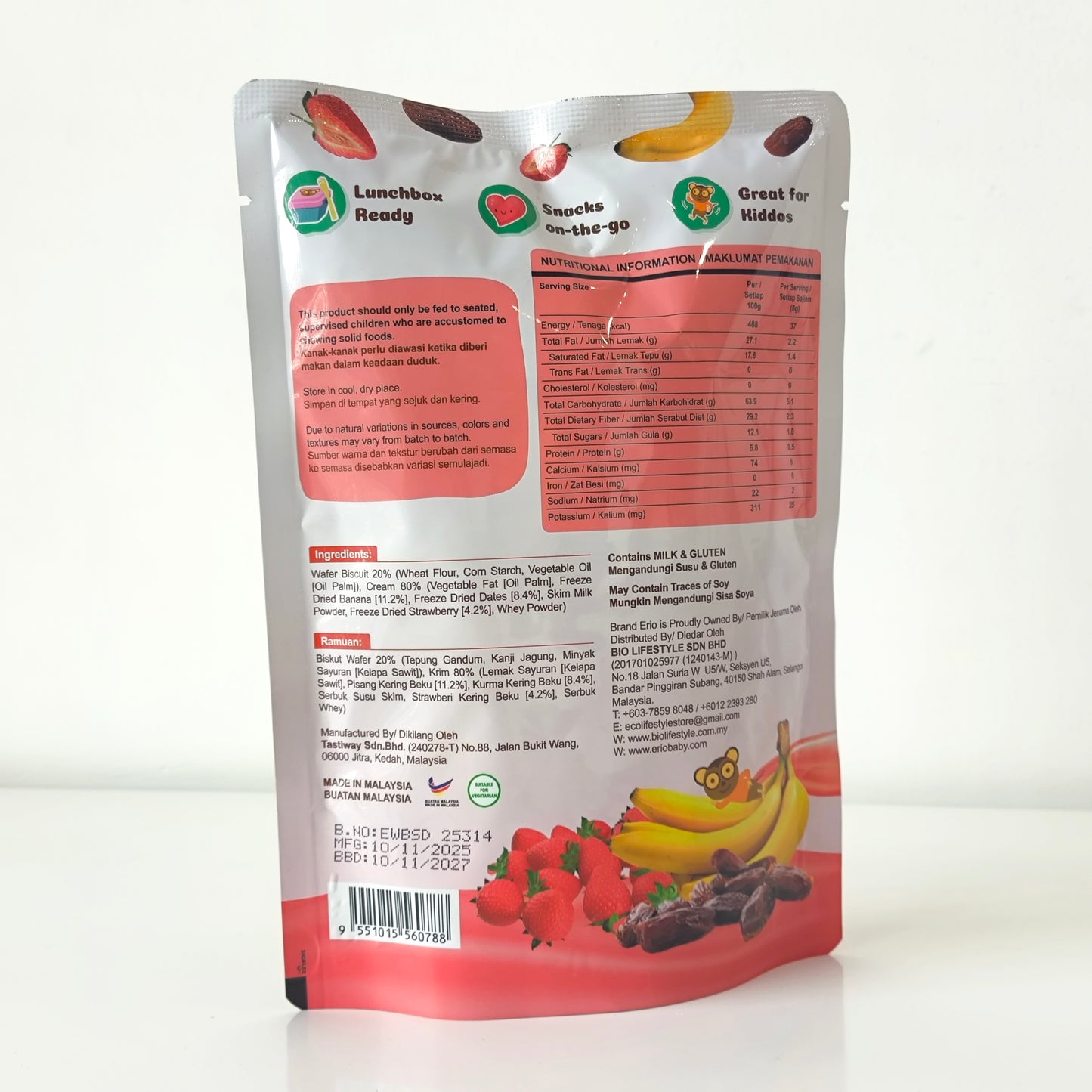 Erio Wafer Sticks 40g 12M+