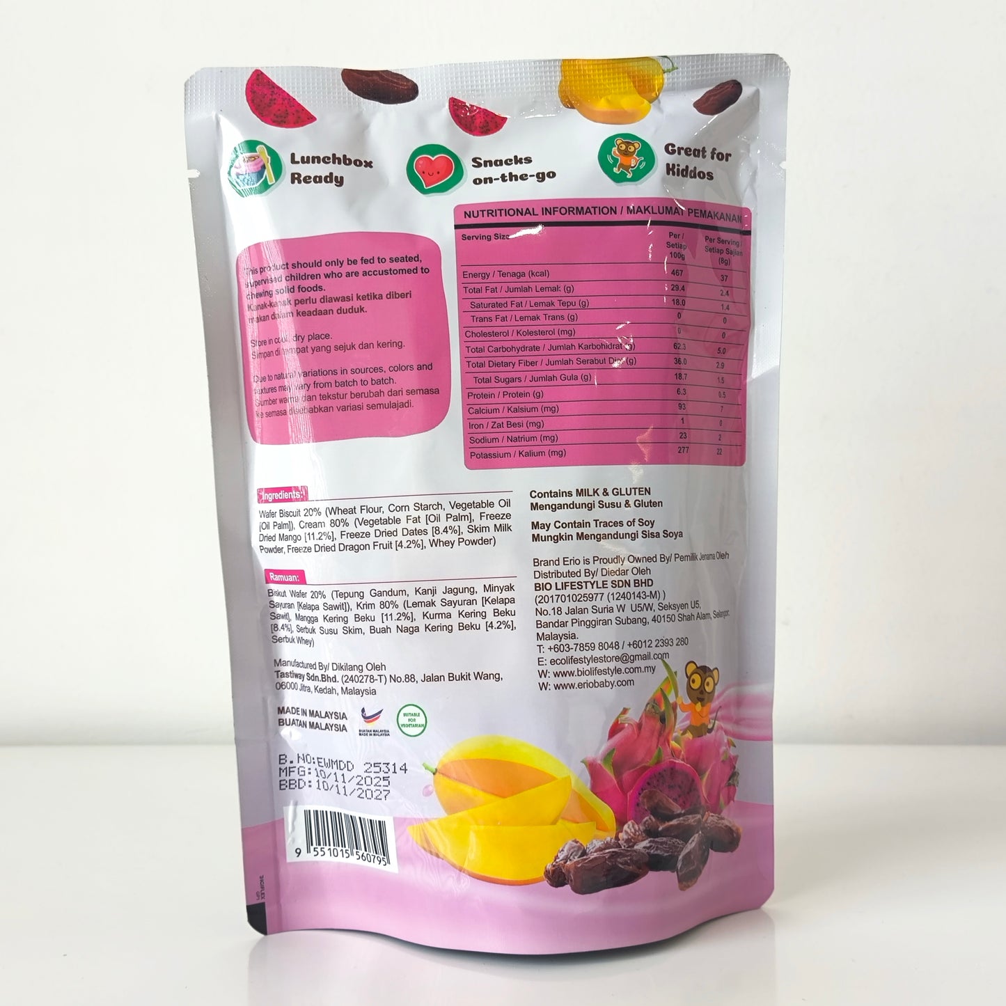 Erio Wafer Sticks 40g 12M+