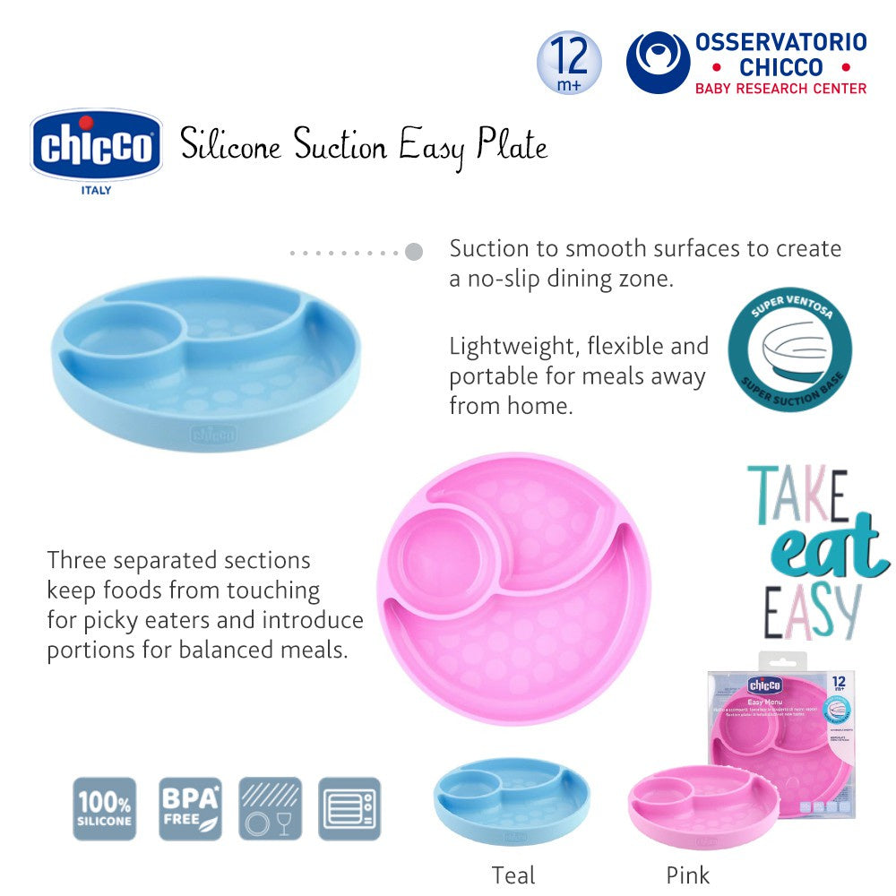 Chicco Silicone Divided Plate 12M+