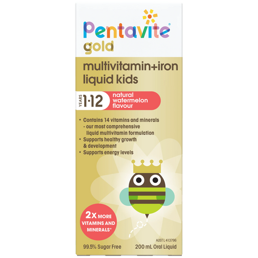 Pentavite Gold Multivitamin+iron Liquid for Kids 200ml