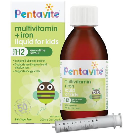 Pentavite Green Multivitamin+Iron Liquid for Kids 200ml