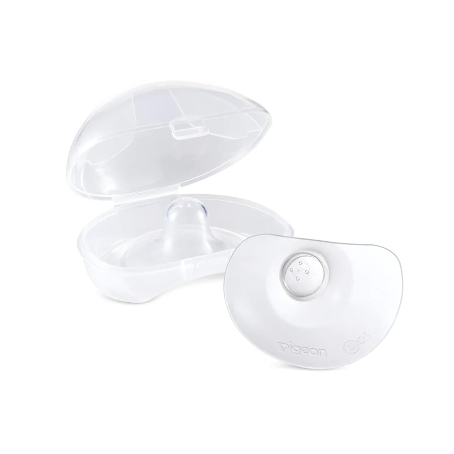 Pigeon Natural Feel Nipple Shield 2Pcs With Case-Size 3/16-20mm