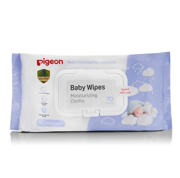 Pigeon Baby Wipes Moisturizing Cloths 70Wipes