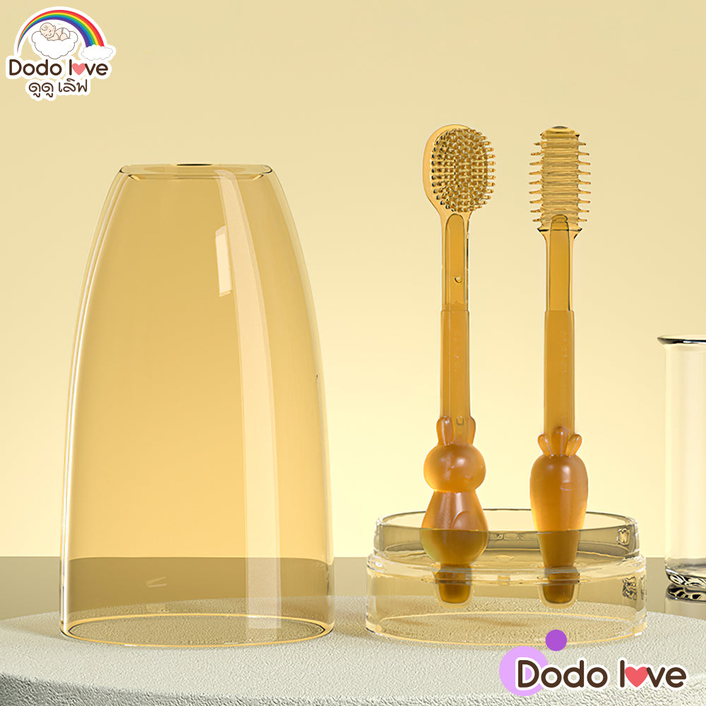 Dodo Love Silicone Toothbrush 2pcs