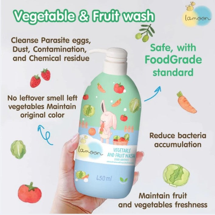 Lamoon Vegetable & Fruit Wash 400ml