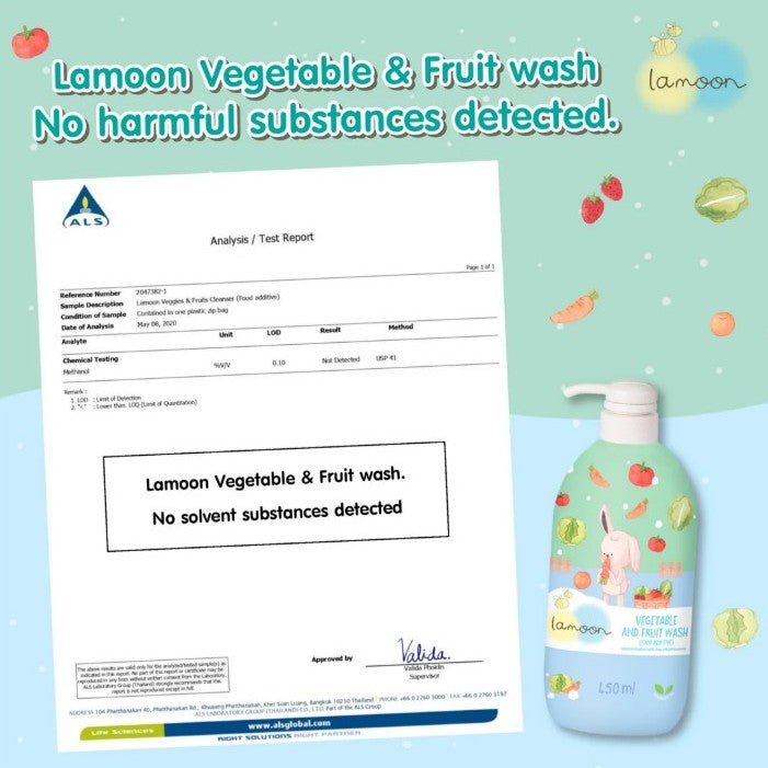 Lamoon Vegetable & Fruit Wash 400ml