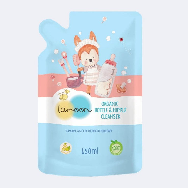 Lamoon Organic Bottle & Nipple Cleanser 450ml