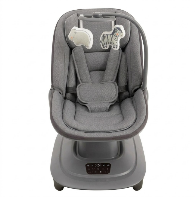 Mastela Deluxe Multi-Motion Baby Cradle Grey & White