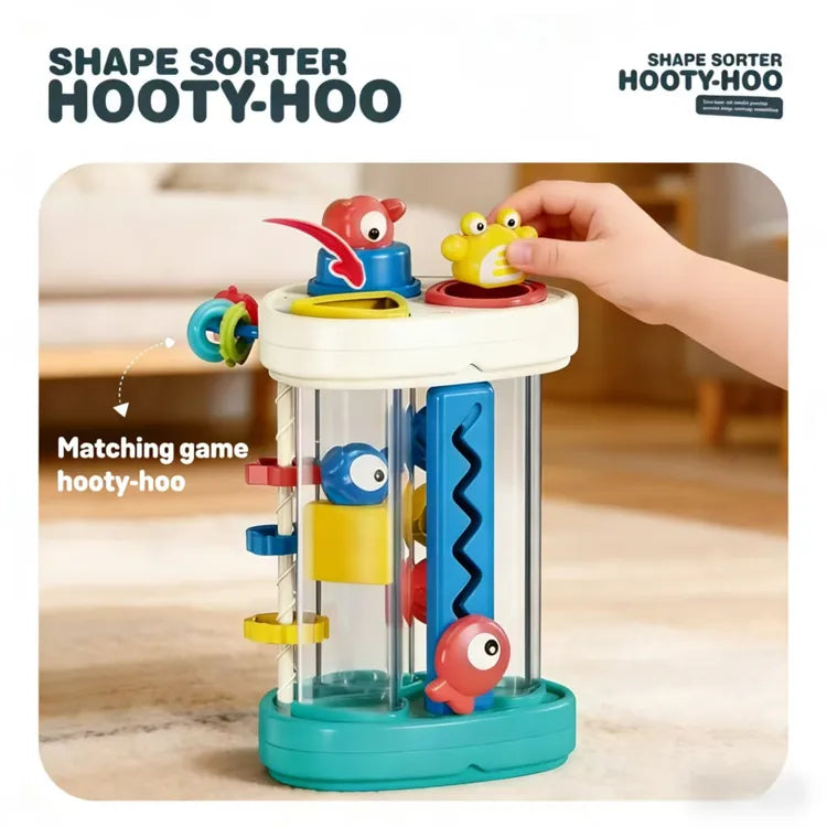 Bibi-inn Shape Sorter Hooty-Hoo 5in1 Toy 18M+