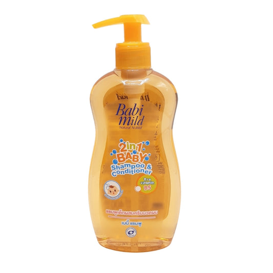 Babi Mild 2 in 1 Baby Shampoo & Conditioner 400ml