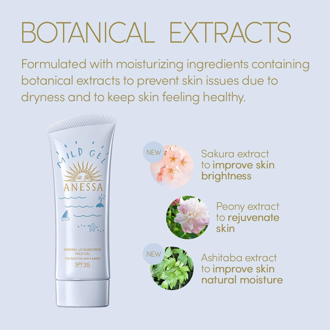 Anessa UV Sunscreen Mild Milk & Gel SPF