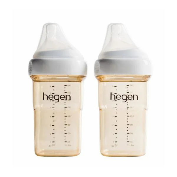 Hegen PCTO™ 240ml/8oz Feeding Bottle PPSU (2-pack) with Medium Flow Teat (2) (2-Pack)